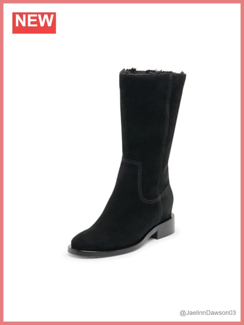 Dolce Vita Women's Water Resistant Suede H2O Mid Calf Pull-On Boots